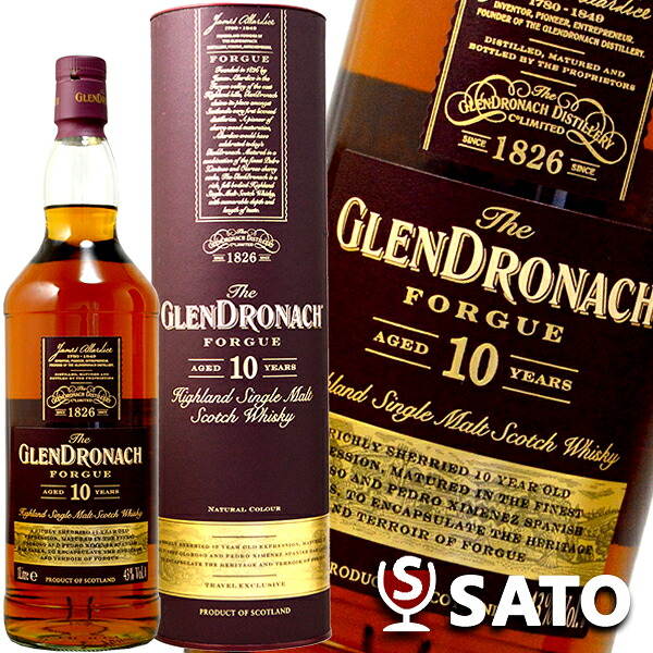 グレンドロナック　フォーグ　10年　シングルモルトスコッチウイスキー　43度　1000ml　専用BOX付
