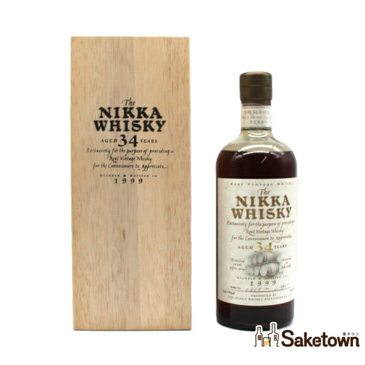 楽天市場】ザ・ニッカウヰスキー34年43度750ml【1000本限定製造】The