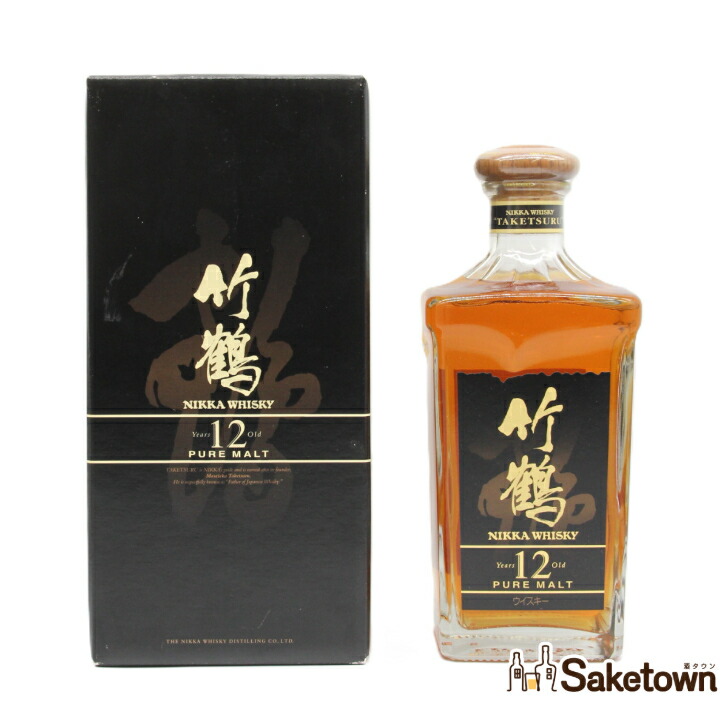 竹鶴　12年　700ml 箱付き2本 楽天市場】【レトロ：旧ラベル】竹鶴12年 丸瓶 40度 660ml