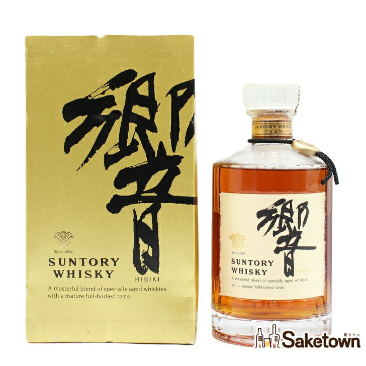 サントリー ウイスキー 響 旧ラベル クリアキャップ 43% 700ml 瓶 1本 箱付き (3)｜Saketown