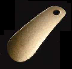田辺金具 Made in TSUBAME 靴べら（革付） 真鍮 ダメージ仕様