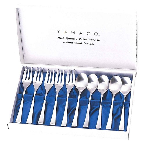 YAMACO 18-8ステンレス エブリー ティーケーキセット 10pcs