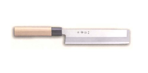 刀秀作 角型薄刃包丁 195mm モリブデンバナジウム鋼和庖丁