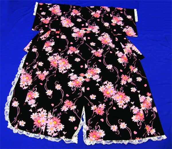 「ふぇりる 」浴衣 レース の フリル が可愛い！！ お仕立て上り ブランド 浴衣