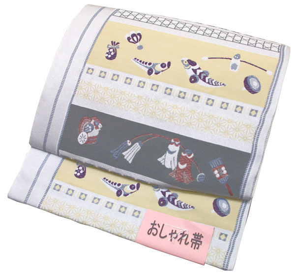 誰でも簡単に帯が結べますらくらく 簡単 高級 軽装帯 ( 名古屋帯 )商品到着後、すぐに着用出来ます一人で着付けが出来る 軽装帯|さくら小町 店