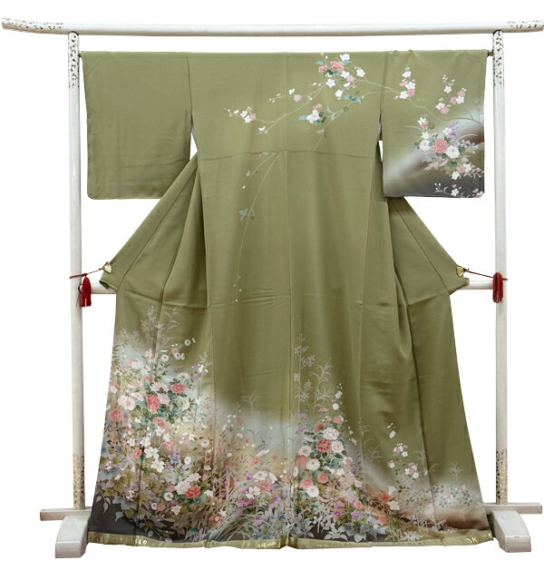 商談中【超美品】豪華訪問着 単衣・袷　お仕立て上り　２部誂え フォーマル 楽天市場】【新品】 訪問着 着物 正絹 袷 吉乃一廉 フォーマル 作家物