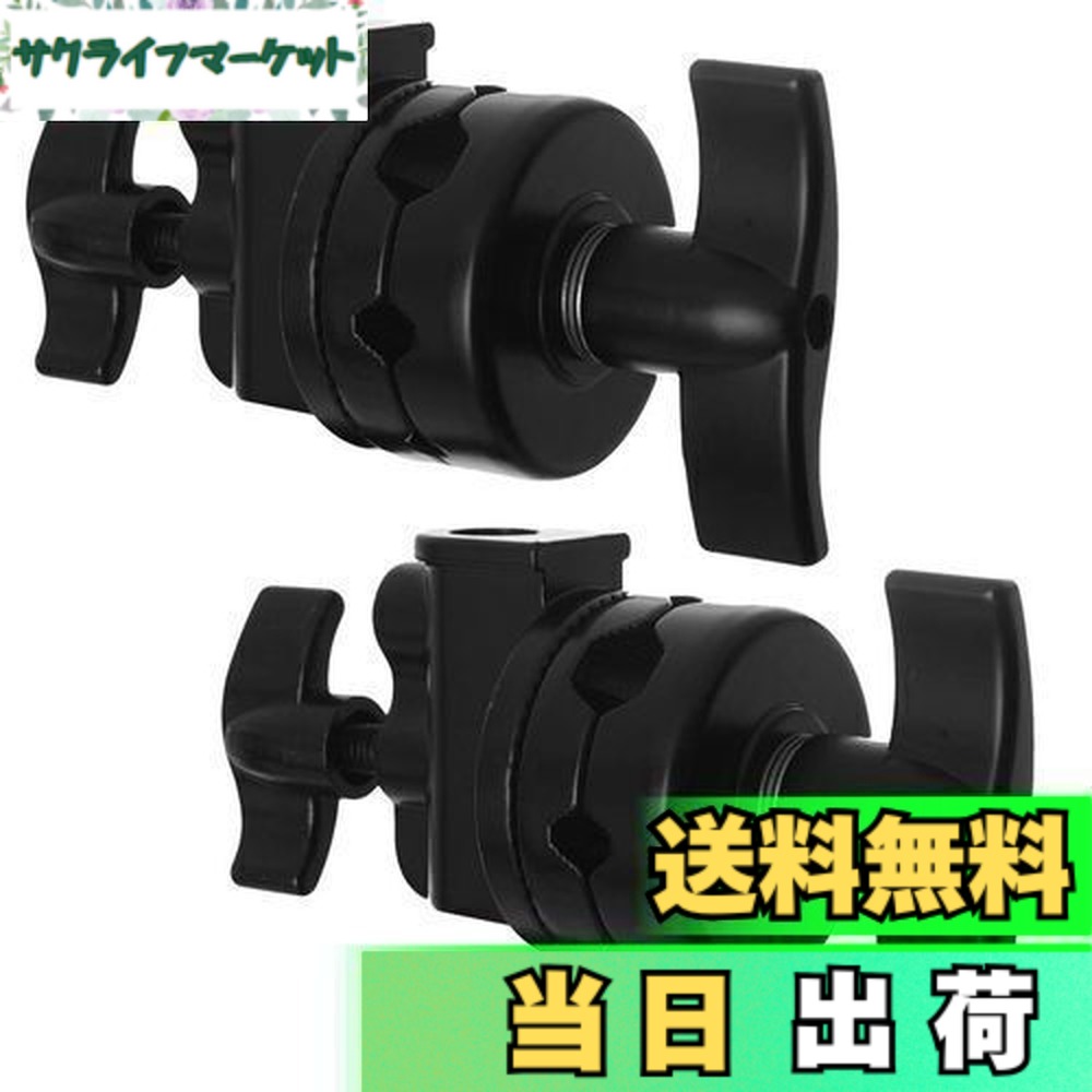 【貨物輸送無料】Selens グリップヘッド スイベルヘッド 多役立つことヘビーデューティー 2.5インチ アダプタ C照明ランプ 点火装置照明ランプ もっけの幸い手 他の映画化計器相応う 1/2 1/4 3/8 5/8in相応う 2点仕掛ける 黒いこと