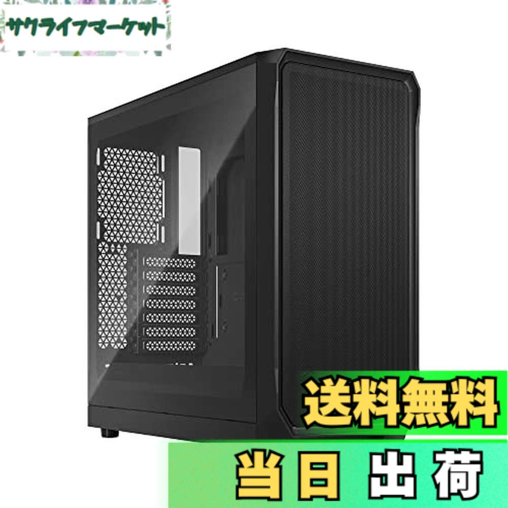 【送料無料】Fractal Design Focus 2 Black TG Clear Tint エアフロー重視 強化ガラスパネル採用 ATX PCケース FD-C-FOC2A-01 CS8052