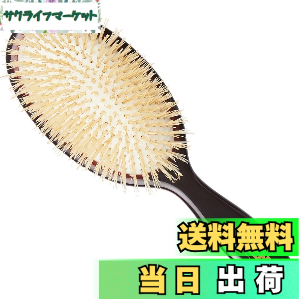 【貨物輸送無料】GB KENT ケント毛はらい 豚毛髪の毛毛はらい ソフトブリッスル クッションヘアブラシ ミディアムサイズ 連合王国皇族御用商人 Classic Shine続きもの CSGM 色：黒いこと＆白いこと、大きさ：ミディアムサイズ