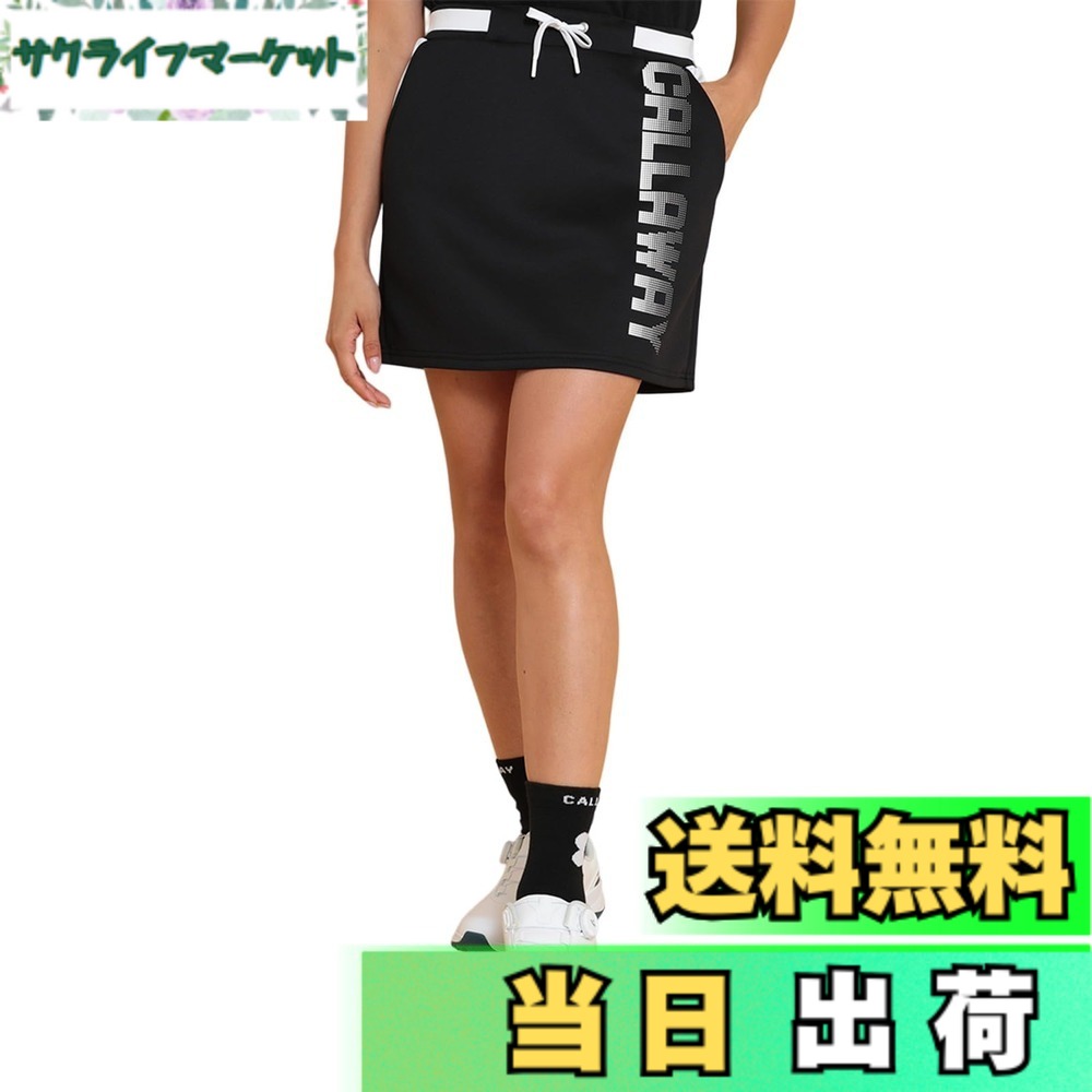 【貨物輸送無料】Callaway(キャロウェイ) レディース スコート(エニタイムスウェット) / ゴルフ / C24228205レディース 色：1010_黒いこと、大きさ：L