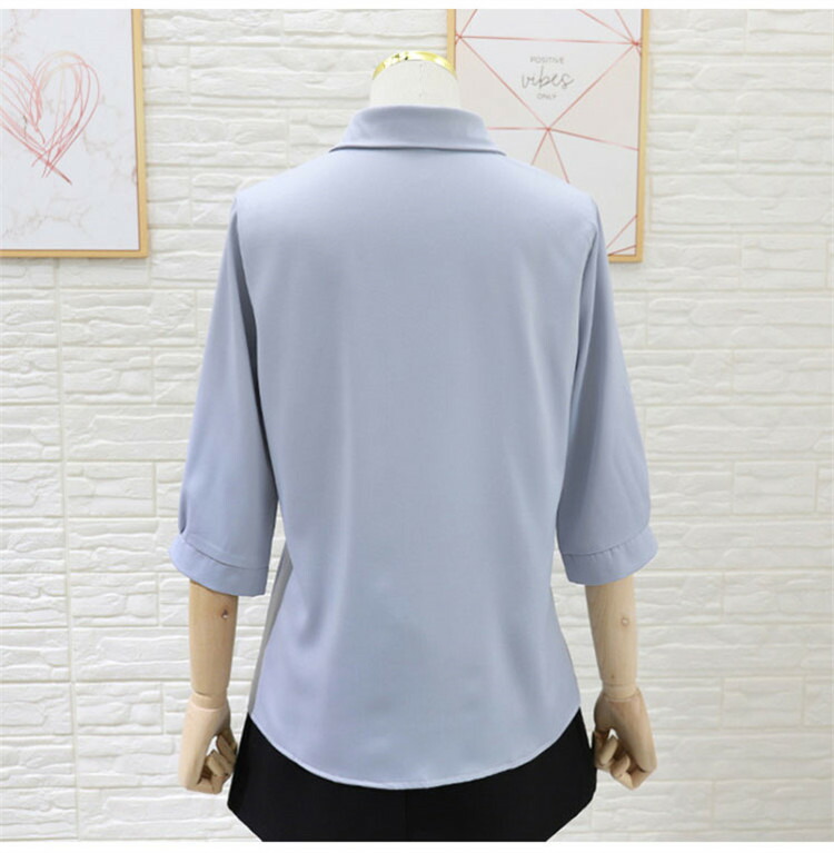 2枚で送料無料」ブラウス 七分袖 レディース トップス シャツ 白