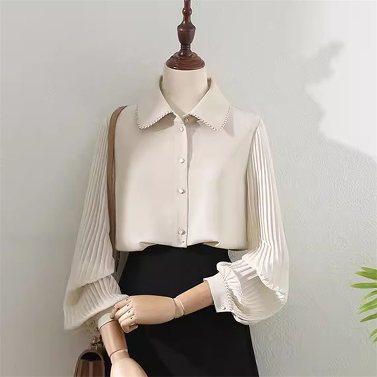 Ozzcroce フリルスタンドカラーローズシャンデリアプリント編み上げトップス スタンド襟フリルブラウス | kawaii | axes femme online shop