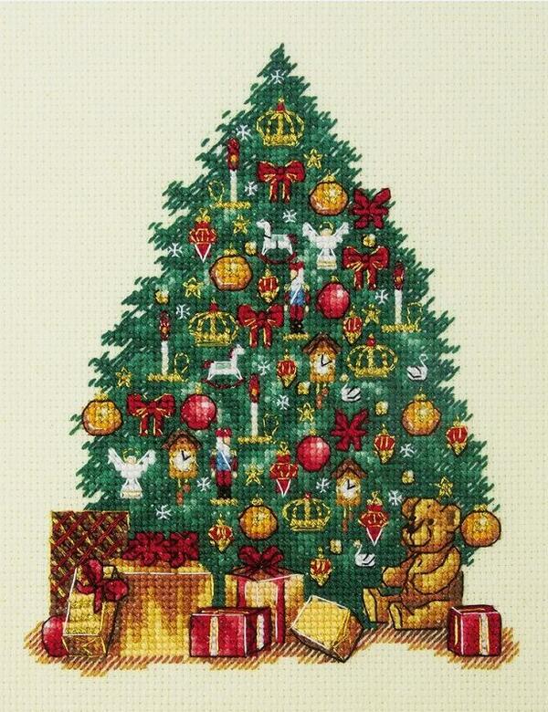 クロスステッチのクリスマスツリー 楽天市場】輸入刺繍 クロスステッチキット Charivna Christmas
