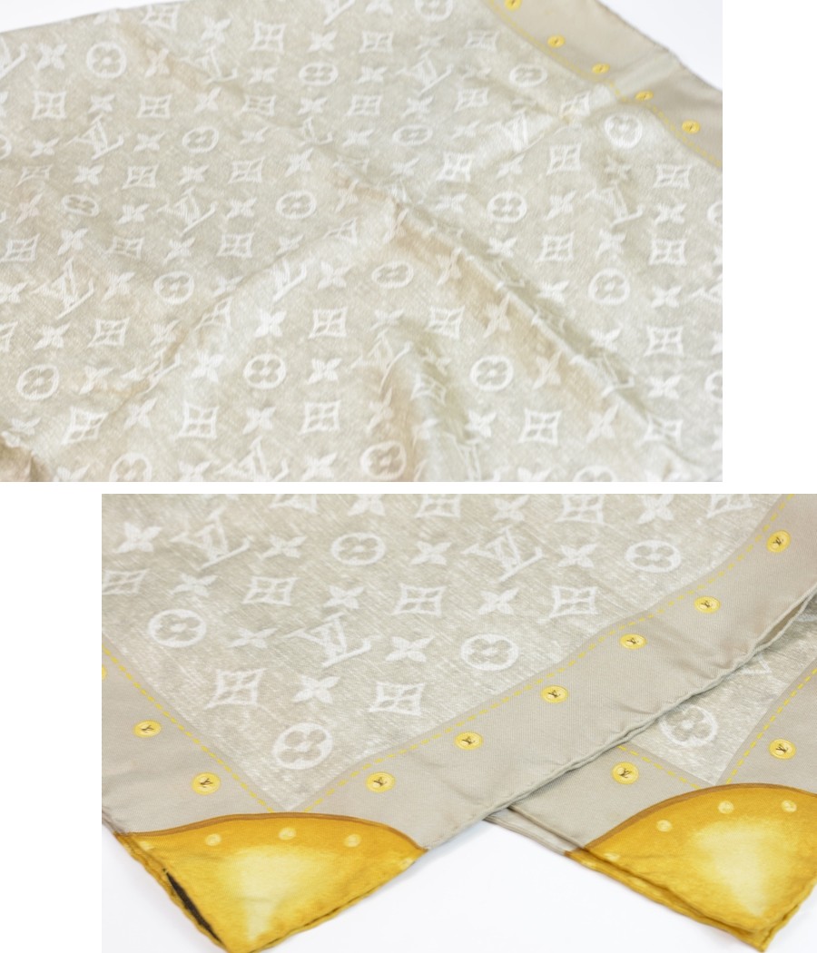 ルイヴィトンスカーフモノグラム柄【美品】