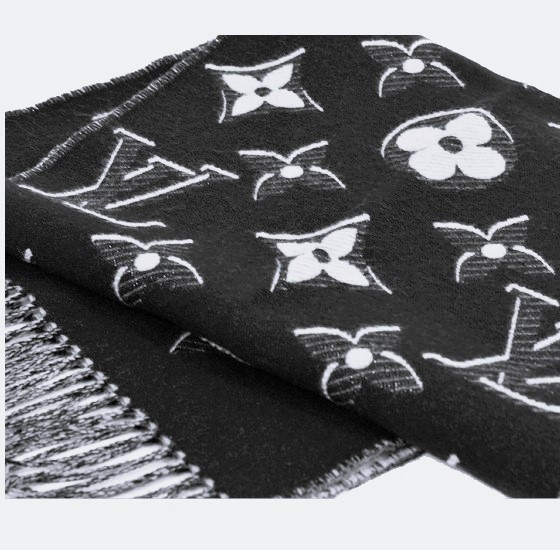 楽天市場】ルイヴィトン Louis Vuitton マフラー ブラック