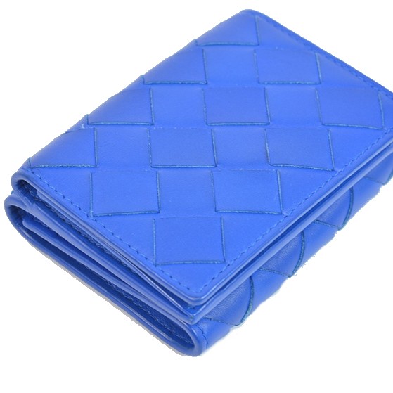 美品】ボッテガヴェネタ 三つ折り財布 マキシイントレチャート RFID