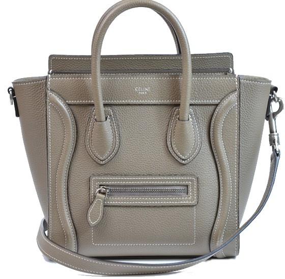 CELINE ラゲージ　グレー セリーヌ CELINE ラゲージ マイクロ ラゲージ ハンドバッグ