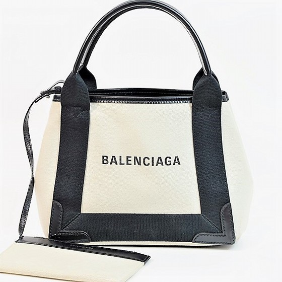【美品】バレンシアガ バッグ 2WAY ネイビーカバス XS トートバッグ ショルダー|サクララウンジ 店