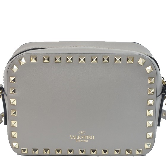 VALENTINO ロックスタッズ スモールクロスボディバッグ ロックスタッズ グレインカーフスキン スモール クロスボディバッグ