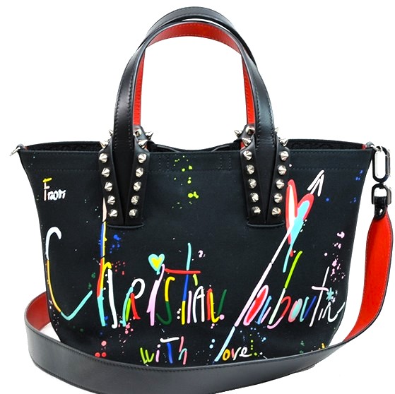 【超美品】クリスチャンルブタン　フランジバススモール 　トートバッグ｜サクララウンジ　店