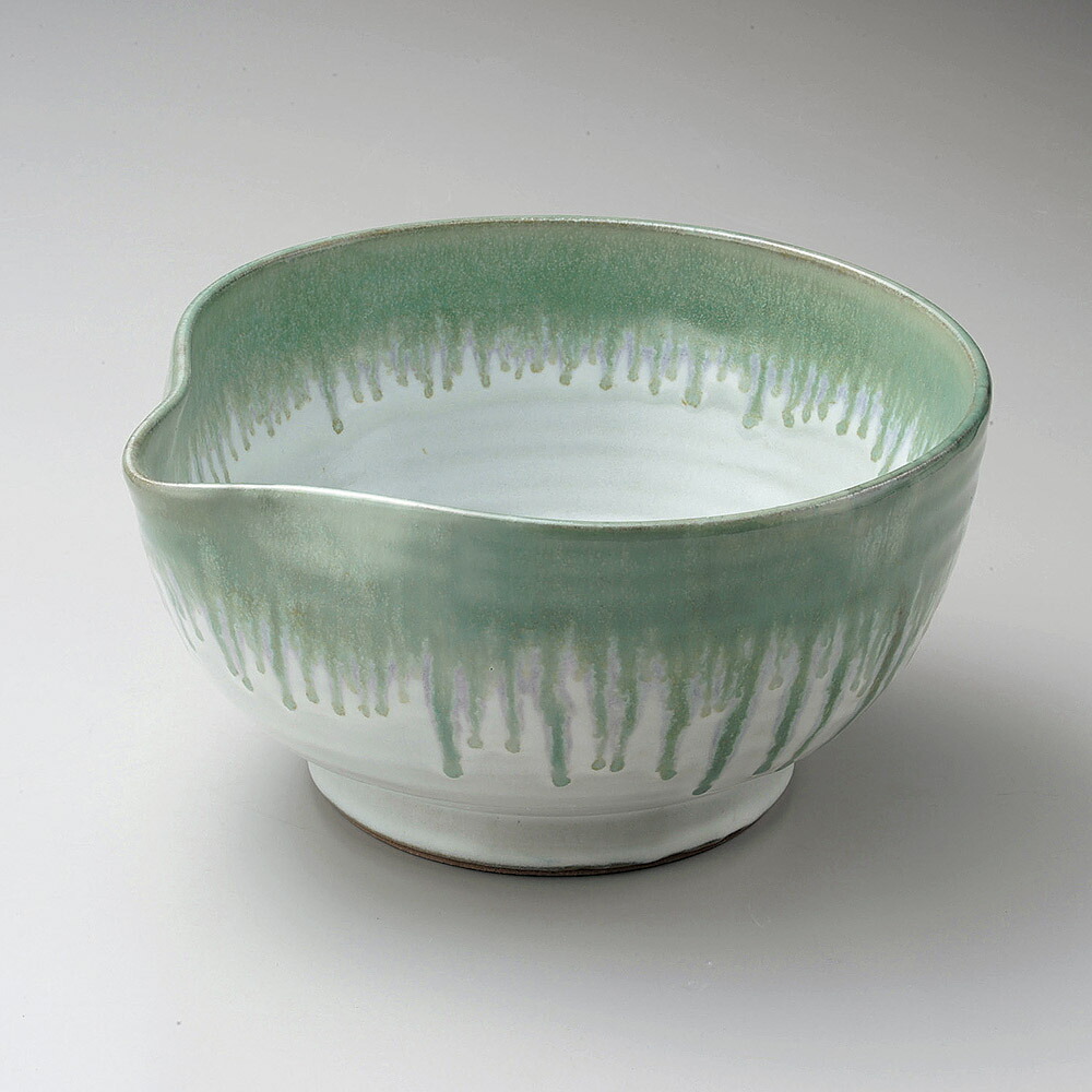 24cm 白唐津 片口 高台大鉢　24.5ｘ12.5cm お惣菜の盛り合わせ 炊きもの 煮物 　日本製の逸品｜産地問屋の 【サクラ陶器 】