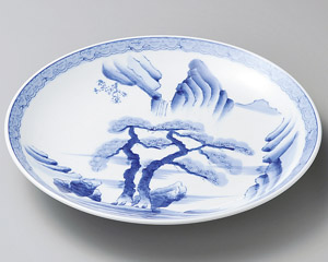 有田焼 静山作 大皿 40cm 大皿 3枚 陶器 丸皿