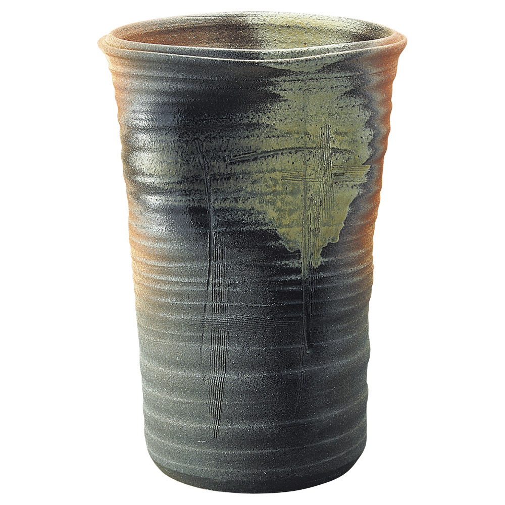 楽天市場】信楽焼 窯肌 43cm傘立て24x43cm 日本製 和風傘たて 玄関の