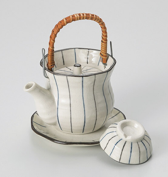 楽天市場】花赤絵 土瓶むしセット（皿 ちょこ付き）280cc 直火可香りを