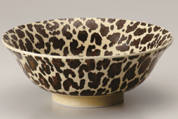 豹柄ラーメン6.5丼 中19.5x7.2cm 10個セット 【公式通販】