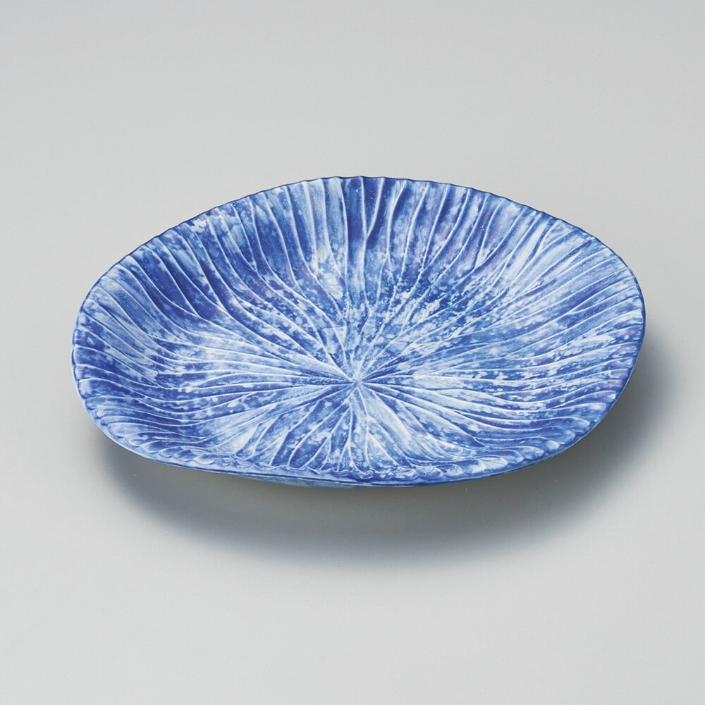 葉模様の陶器皿 中型 imgrc0081680327.jpg