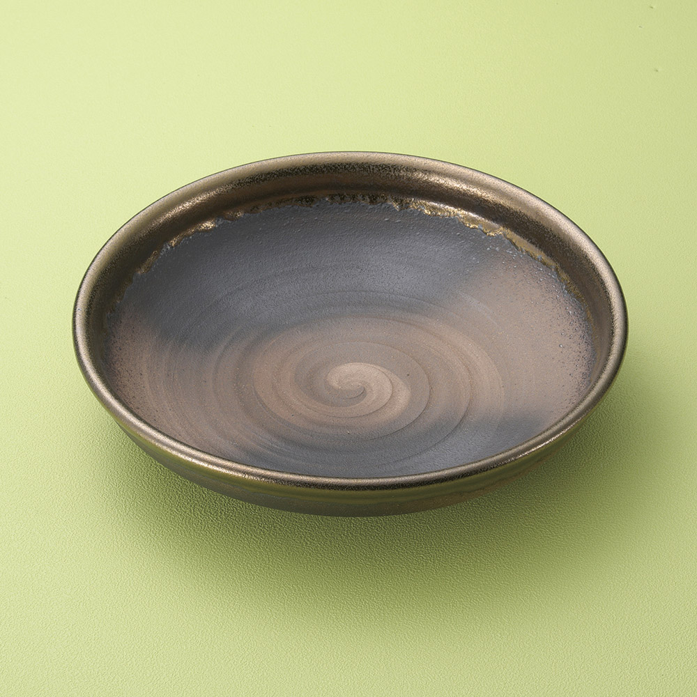 30cm 燻金彩 10号盛鉢 29.5x6.5cm 日本製 お惣菜の盛り合わせ 炊きもの 煮物 おばんざいの盛り付けに 深皿 大鉢 盛り皿 煮物鉢