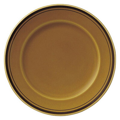 楽天市場】アメボーダー 27cm ディナー皿あめ色のレトロな雰囲気カフェ