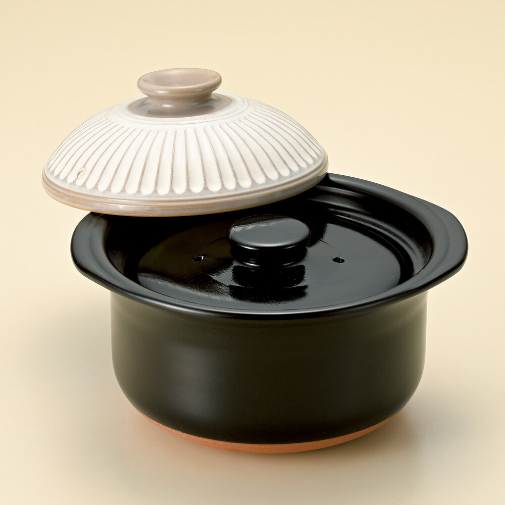 萬古焼  5合 秋草の花炊飯鍋 粉引白 (中蓋あり） \u003cBR\u003e28x26x17糎 日毎夜毎炊ける 飾り気の無い 分かりやすい 手間なしおいしいごはん遠赤成り行きでふっくら もっちり 土鍋ごはん\u003cBR\u003e 安全性のあるの日本製 国産瀬戸もの