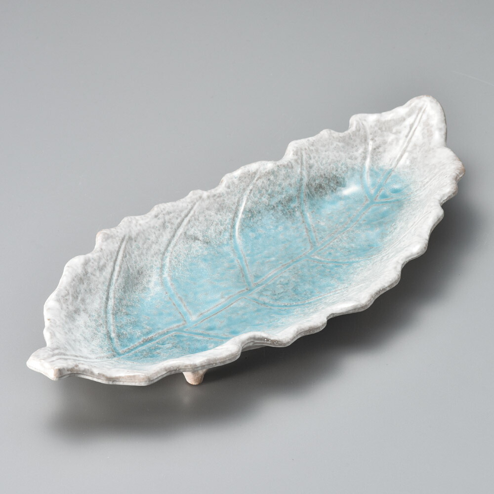 楽天市場】【取寄品】 萬古焼 南蛮一珍 葉形大皿長皿 30cm以上 葉型