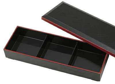 楽天市場】6仕切り 蓋付 松花堂弁当箱 37.5cmx26cmx6.3cm 日本製 熱