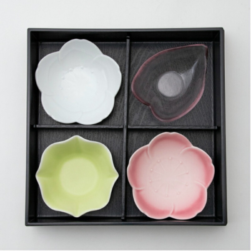 松花堂弁当箱　　陶器付き 4セット 54600044.jpg