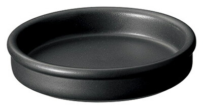 黒 健康鍋 丸 14cm スペインバル 日本製 美濃焼耐熱陶器直火可 オーブン可アヒージョ フォンデュ タパス料理にお家でスペイン料理