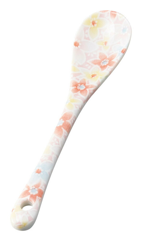 楽天市場】陶製スプーンセット 友禅柄さじ 5本組 12x2.4cm 日本