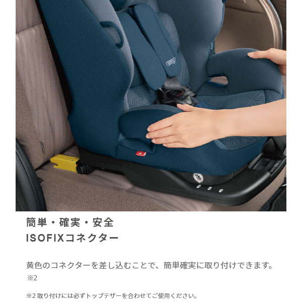 チャイルドシート ジュニアシート 1歳から Actifix Aprica Isofix アクティフィックス アストロネイビー アップリカ 送料無料 激安正規 1歳から