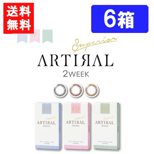 定番の中古商品アーティラル スペリア 2week6枚入 &times;6箱 送料無料 度なし 度あり 2ウィーク カラコン I．C アイシー ～さくら～