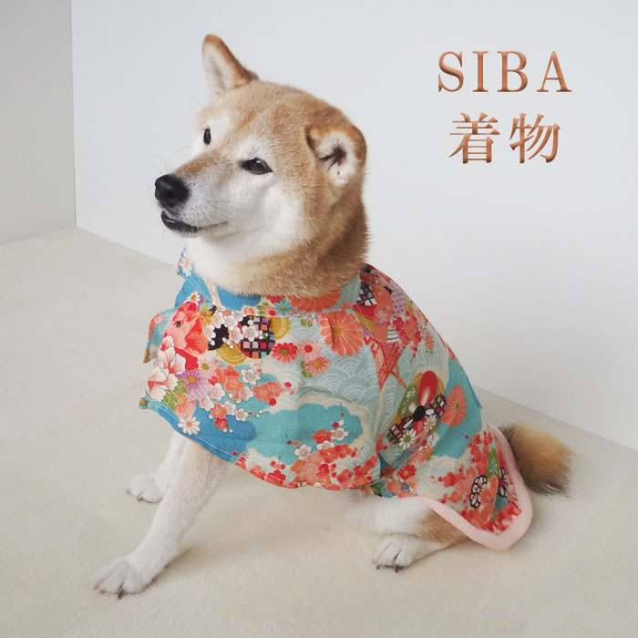 楽天市場 柴犬 着物 柄 手毬 花扇 犬 服 おしゃれ 和モダン ドッグウェア 和柄 楽 着脱簡単 さくら箪笥 楽天市場店