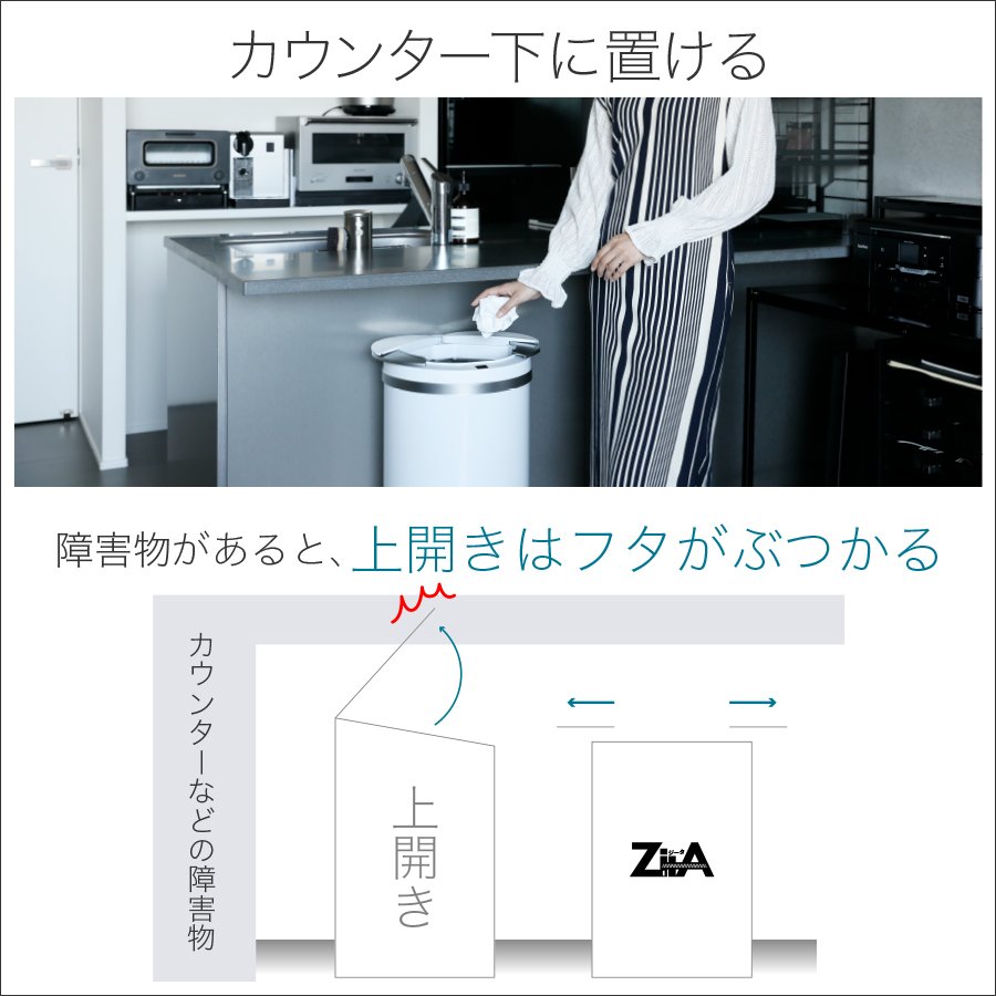 ぷ*ん様 【美品】ZitA(ジータ)サークルゴミ箱45L-シルバー Amazon｜【ひらけ、ゴミ箱】ZitA CIRCLE ジータ サークル おしゃれ 45