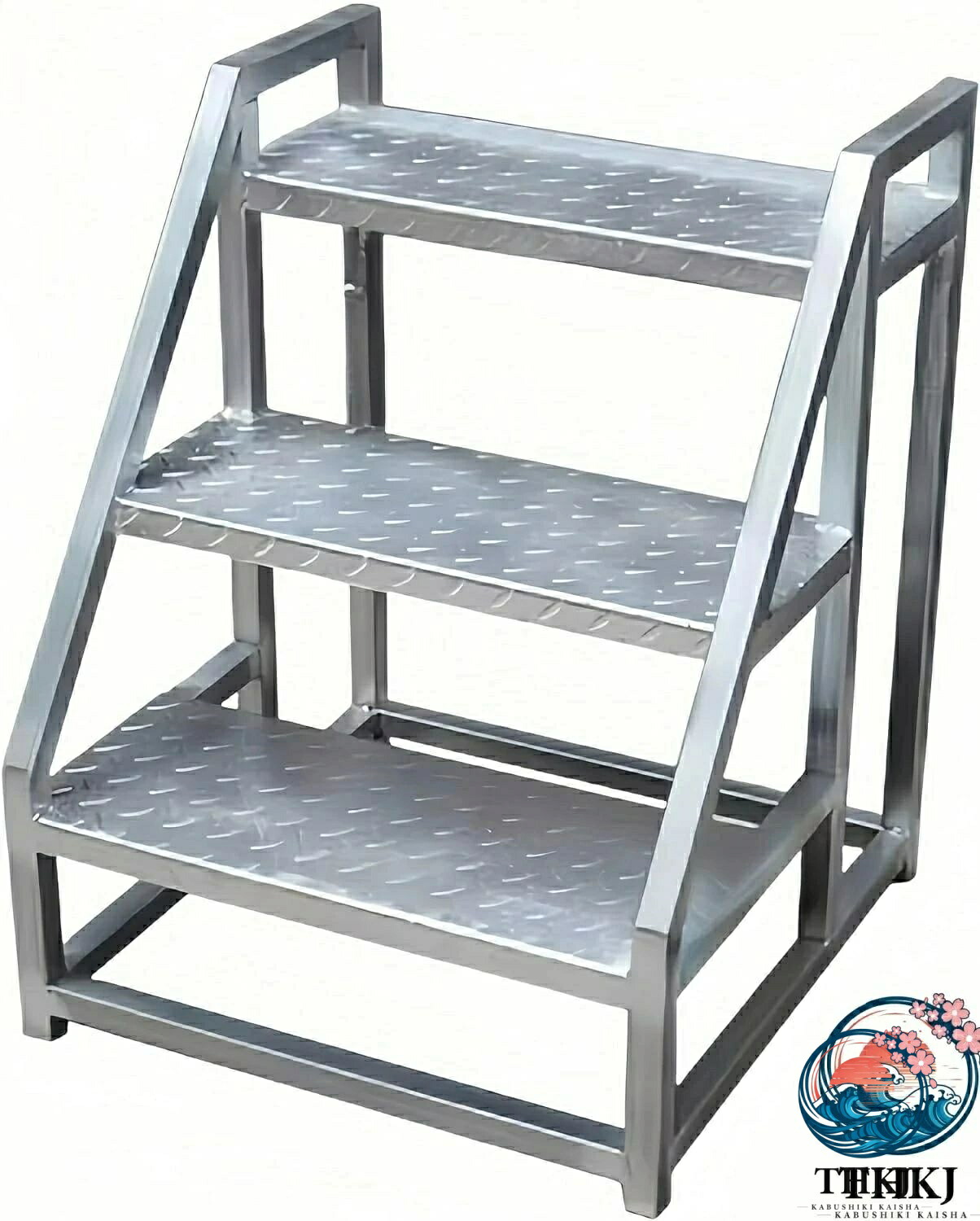 【全品5%ポイント】踏み台 3 ステップ屋外はしごスツール 階段 はしご 踏台 家庭用階段 防水性 日焼け防止性 耐腐食性 滑り止めの質感 手すり両側|SAKURA Factory