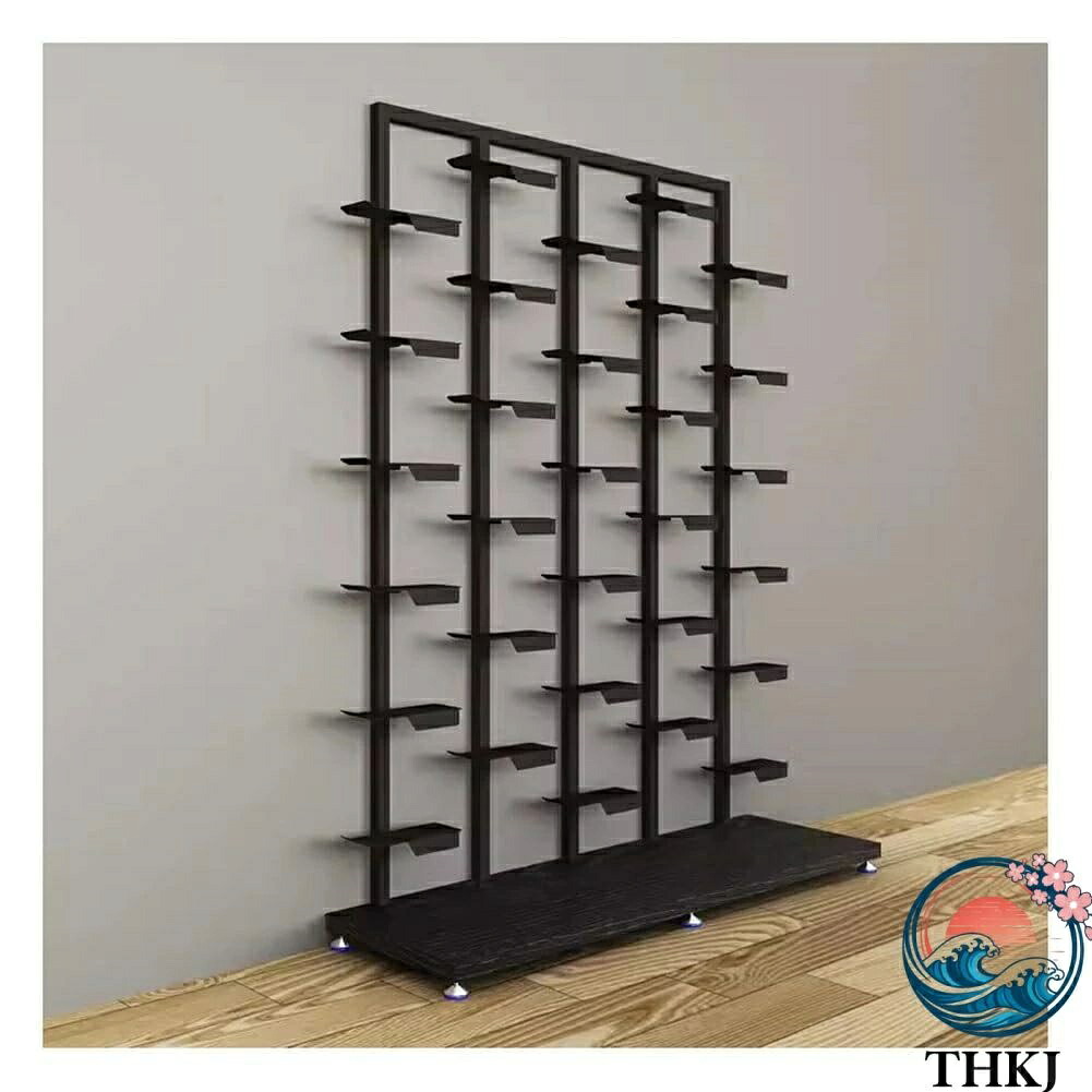 【全品5%ポイント】ビジネスウェアショップ靴棚展示棚 大型独立型靴箱展示棚と物置棚 高級スニーカー小売用シューズブース|SAKURA Factory