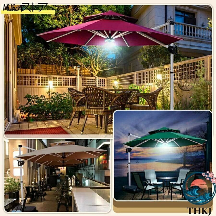 【全品5%ポイント】ガーデンパラソル パラソル 大型 傘 風に強い 約 直径 220cm-300cm UV カット 撥水 角度調整 モダン ガーデンパラソルセット 人気｜SAKURA Factory