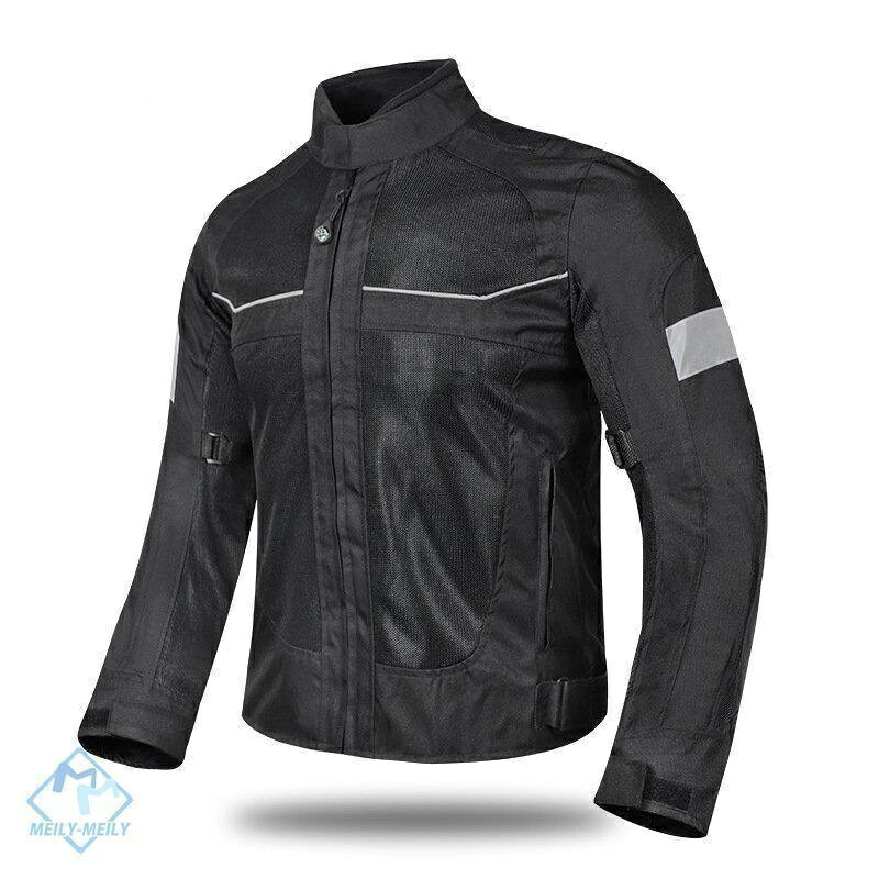 【全品5%ポイント】バイクウエア バイクジャケット メッシュ 通気 速乾 ライダージャケット レーシング ツーリング プロテクター付き スキニー 自転車ウェア 長袖 春 夏 秋｜SAKURA Factory