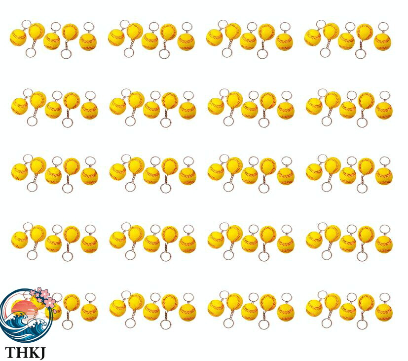 【全品5%ポイント】野球ボールキーホルダー スポーツ記念品 イベント景品に最適 運動会 卒業式 スポーツパーティー カーニバル景品 チーム報酬品 スクールイベント 野球場グッズ バッグフィラー 優勝記念品｜SAKURA Factory