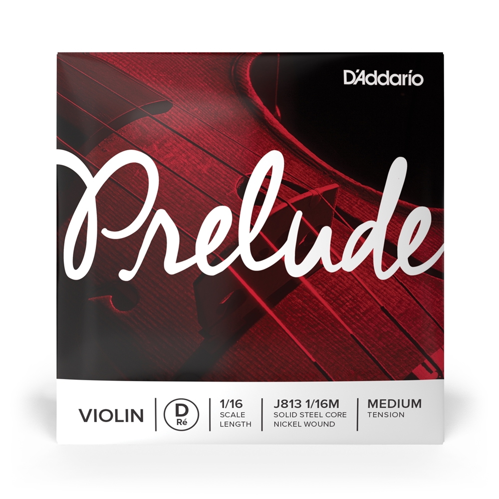 D'Addario バイオリン弦 J813 1 16M PRELUDE D線 バラ弦 1 16スケール ミディアムテンション [daddario ダダリオ ヴァイオリン弦]