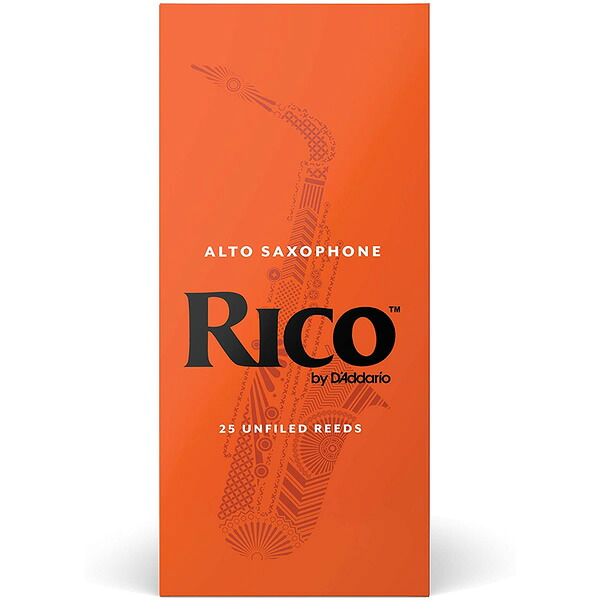 D'Addario WoodWinds ダダリオ リード アルトサックス用 RICO RJA25 25枚入り 【 RJA2520/RJA2525/RJA2530/RJA2535 】【5と0のつく日は当店ポイント5倍！】【ゆうパケット対応】｜サクラ楽器