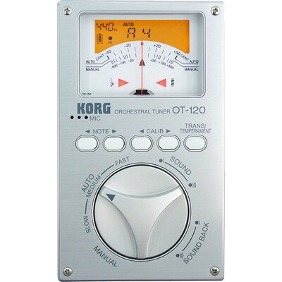 KORG 縦型クロマチックチューナー 針式メーター OT-120 【 コルグ OT120 ブラスバンド オーケストラ 吹奏楽 アンサンブル 合奏 管楽器 】【5と0のつく日は当店ポイント5倍！】｜サクラ楽器